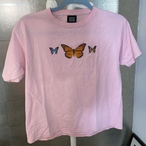 BDG butterfly pink top!